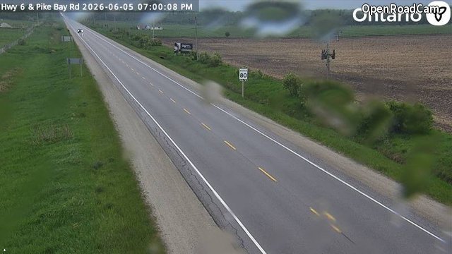 Highway 6 at Pike Bay Road