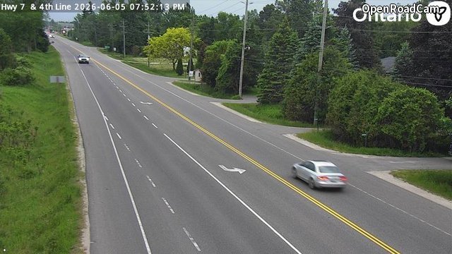 Highway 7 at 4th Line