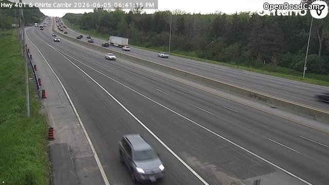 Highway 401 at Cambridge ONRoute
