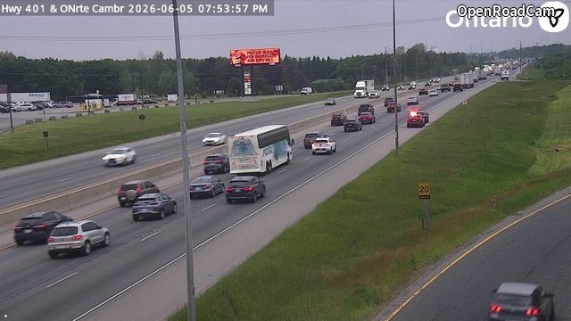 Highway 401 at Cambridge ONRoute