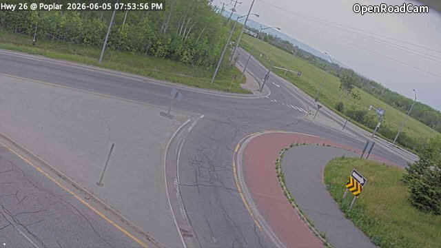 Highway 26 at Poplar Side Road