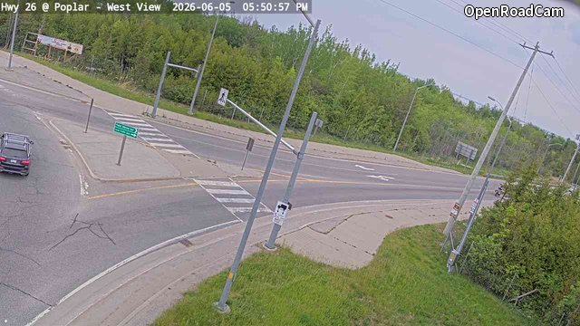 Highway 26 at Poplar Side Road