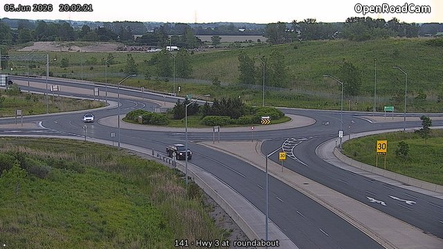 Highway 401 near Highway 3 Roundabout