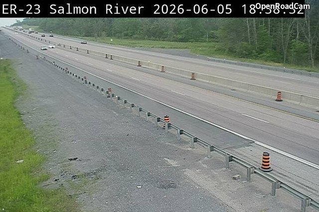 Highway 401 at Salmon River Bridge