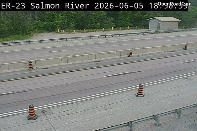 Highway 401 at Salmon River Bridge