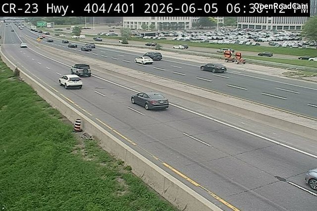 Highway 404 near Highway 401