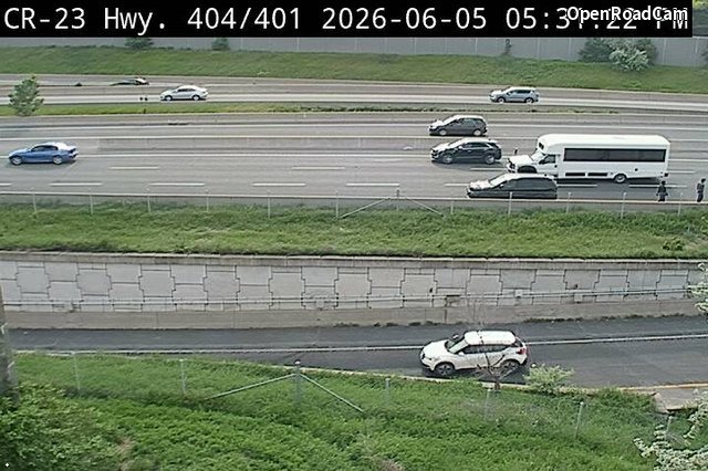 Highway 404 near Highway 401