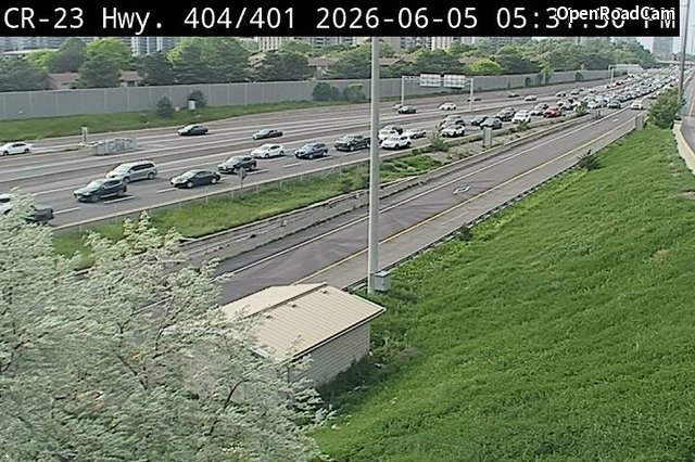 Highway 404 near Highway 401