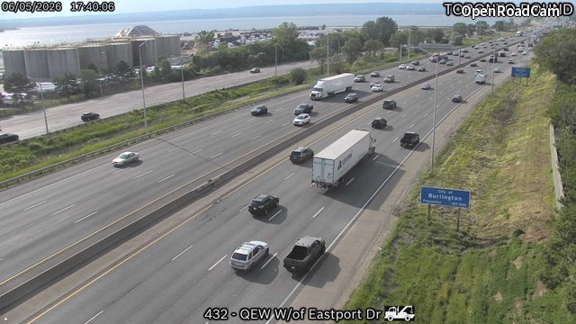 QEW West of Eastport Drive