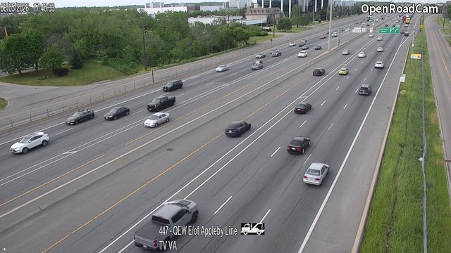 QEW East of Appleby Line