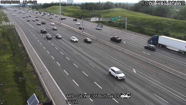 QEW East of Burloak Drive