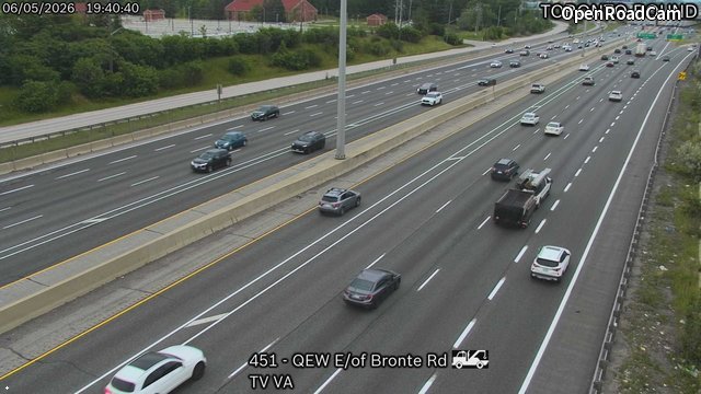 QEW East of Bronte Road