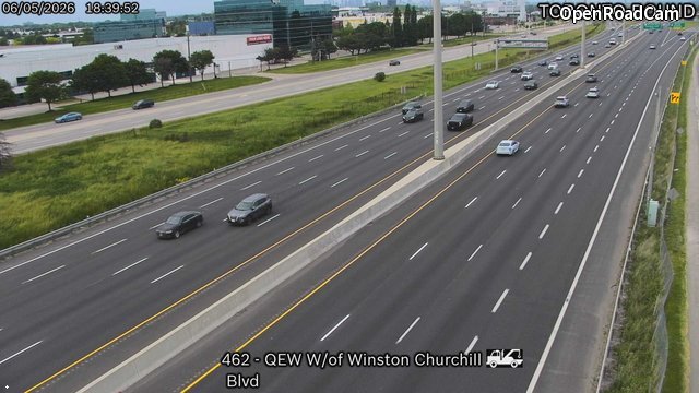 QEW West of Winston Churchill Boulevard