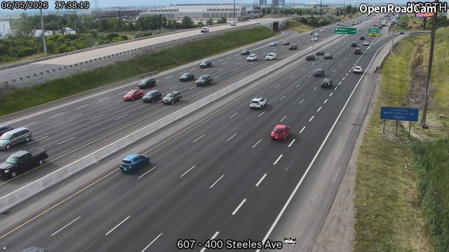 Highway 400 near Steeles Avenue