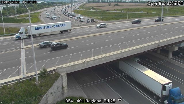 Highway 401 Near Regional Road 25
