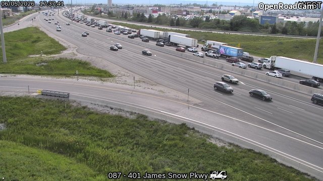Highway 401 near James Snow Parkway