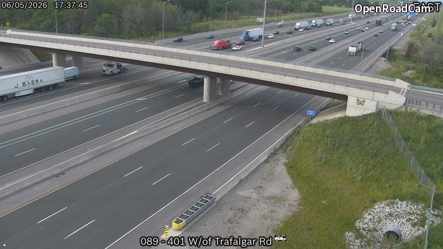 Highway 401 West of Trafalgar Road