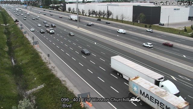 Highway 401 East of Winston Churchill Boulevard
