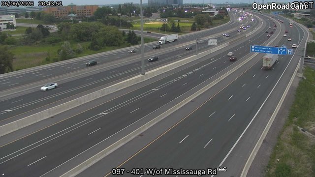 Highway 401 West of Mississauga Road
