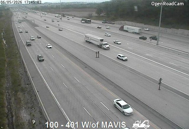 Highway 401 West of Mavis Road
