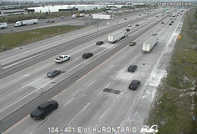 Highway 401 East of Hurontario Street
