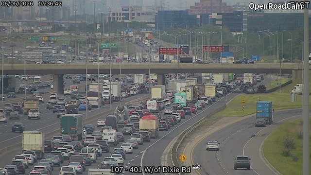 Highway 401 West of Dixie Road