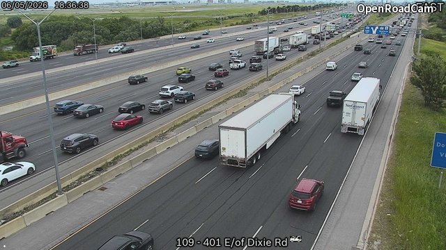 Highway 401 East of Dixie Road