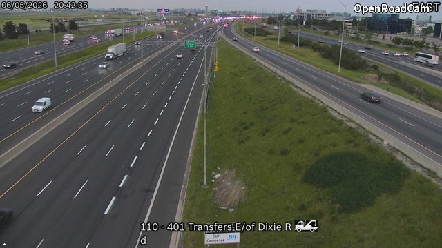 Highway 401 near Transfer (East of Dixie)