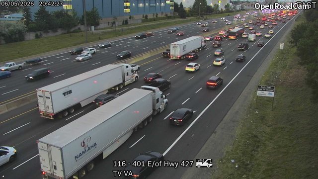 Highway 401 East of Highway 427