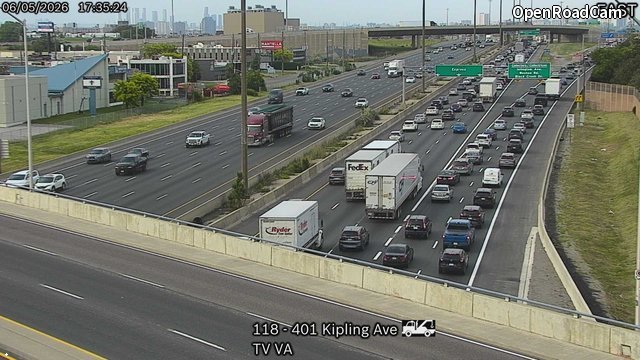 Highway 401 near Kipling Avenue