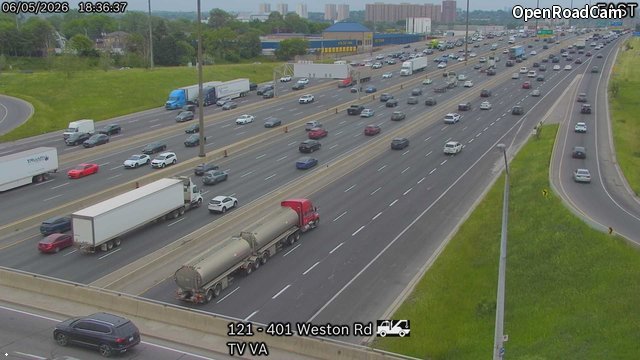 Highway 401 near Weston Road