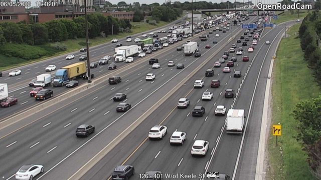 Highway 401 West of Keele Street