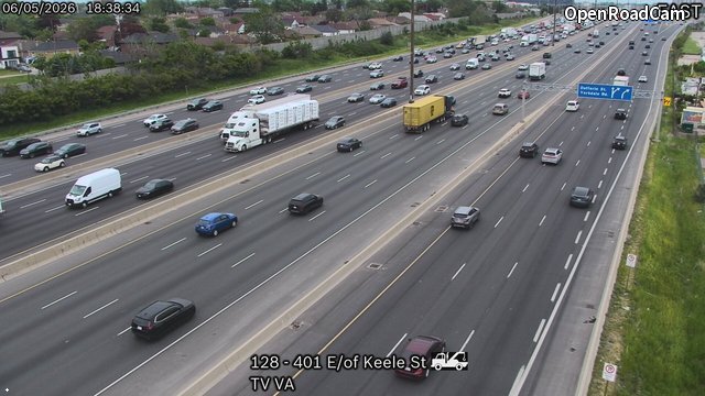 Highway 401 East of Keele Street