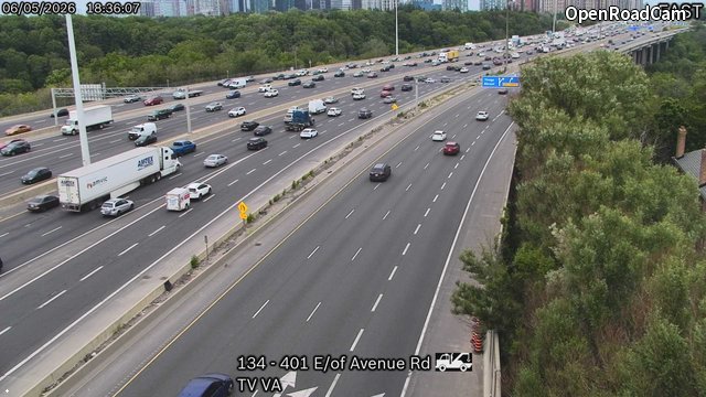 Highway 401 East of Avenue Road