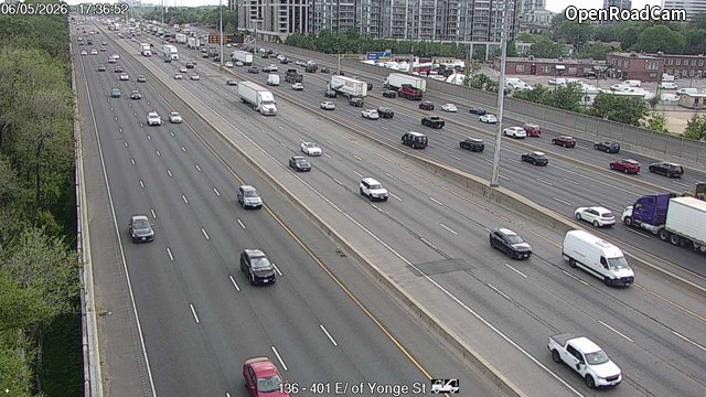 Highway 401 East of Yonge Street