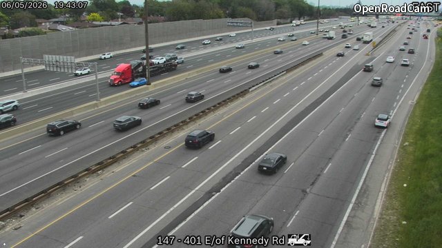 Highway 401 East of Kennedy Road