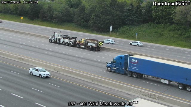 Highway 401 West of Meadowvale Road