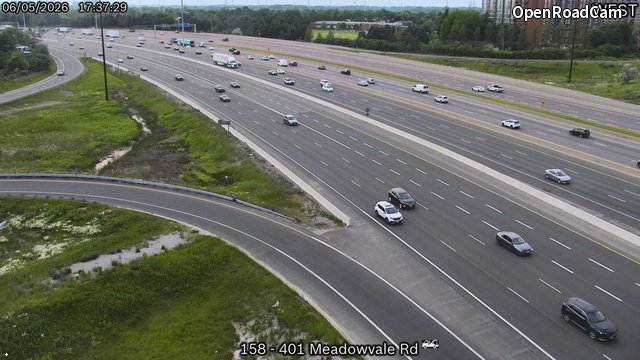 Highway 401 near Meadowvale Road