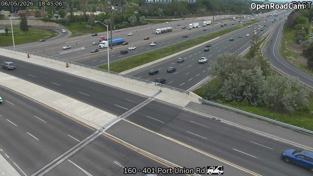 Highway 401 near Port Union Road