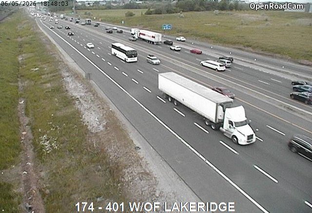 Highway 401 West of Lakeridge Road