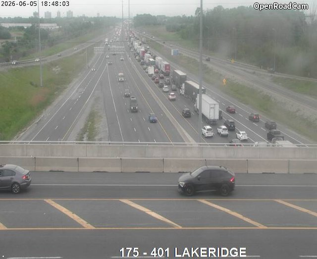 Highway 401 Near Lakeridge Road