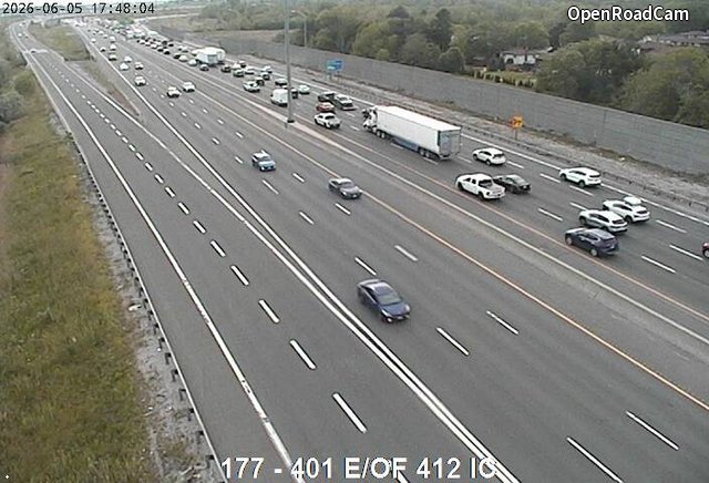 Highway 401 East of Highway 412 interchange