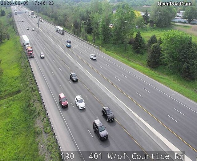 Highway 401 West of Courtice Road