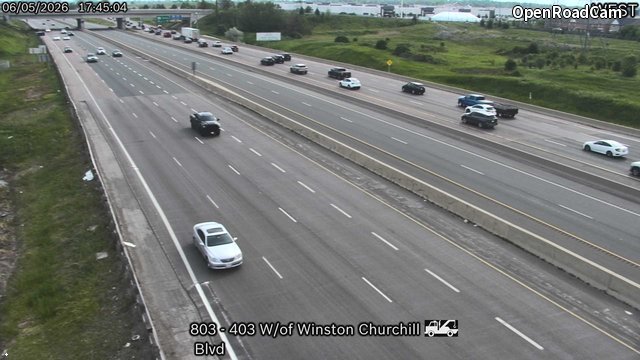 Highway 403 West of Winston Churchill Boulevard