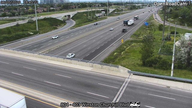 Highway 403 near Winston Churchill Boulevard