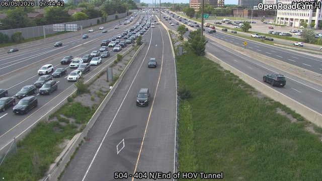 Highway 404 North End of HOV Tunnel