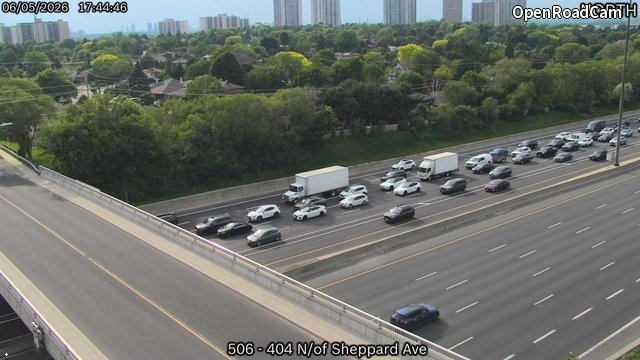 Highway 404 North of Sheppard Avenue