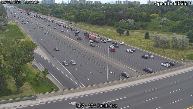 Highway 404 near Finch Avenue