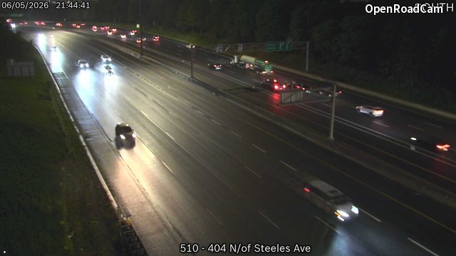 Highway 404 North of Steeles Avenue