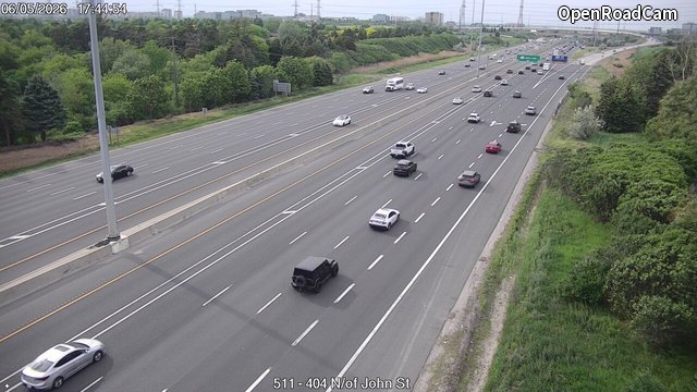 Highway 404 North of John Street